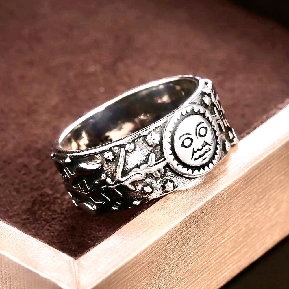 ☀️ Sun & Moon Sterling Silver BOHO S925 Ring 🌙 - Picture 2 of 6